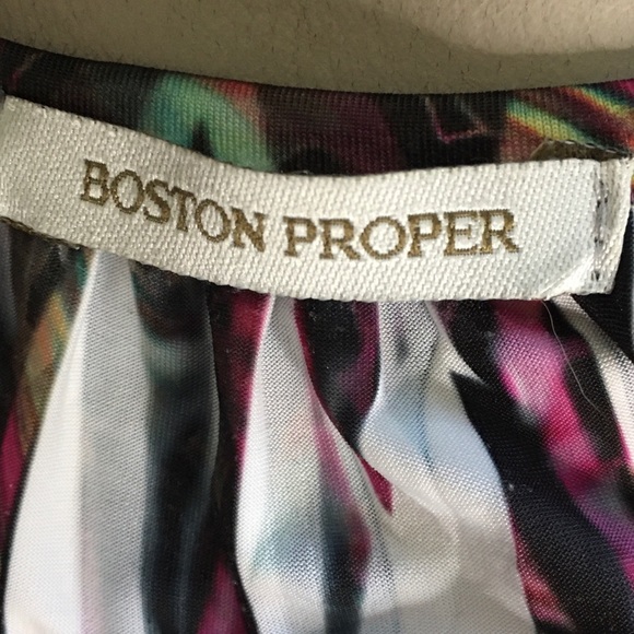 Boston Proper Tie-Dye Asymmetrical Blouse - Picture 3 of 3
